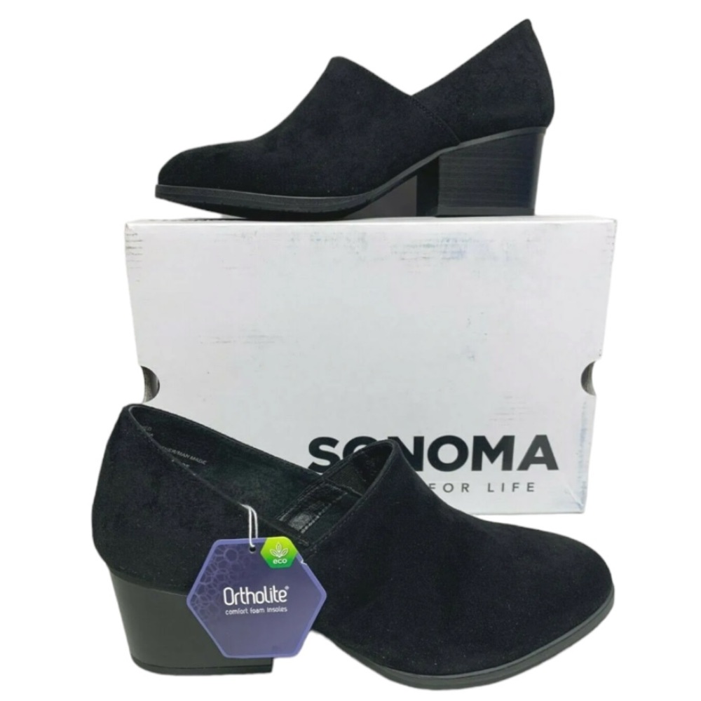 Sonoma Ortholite Eco Cucumber Style Pump Shoes Black Size 9